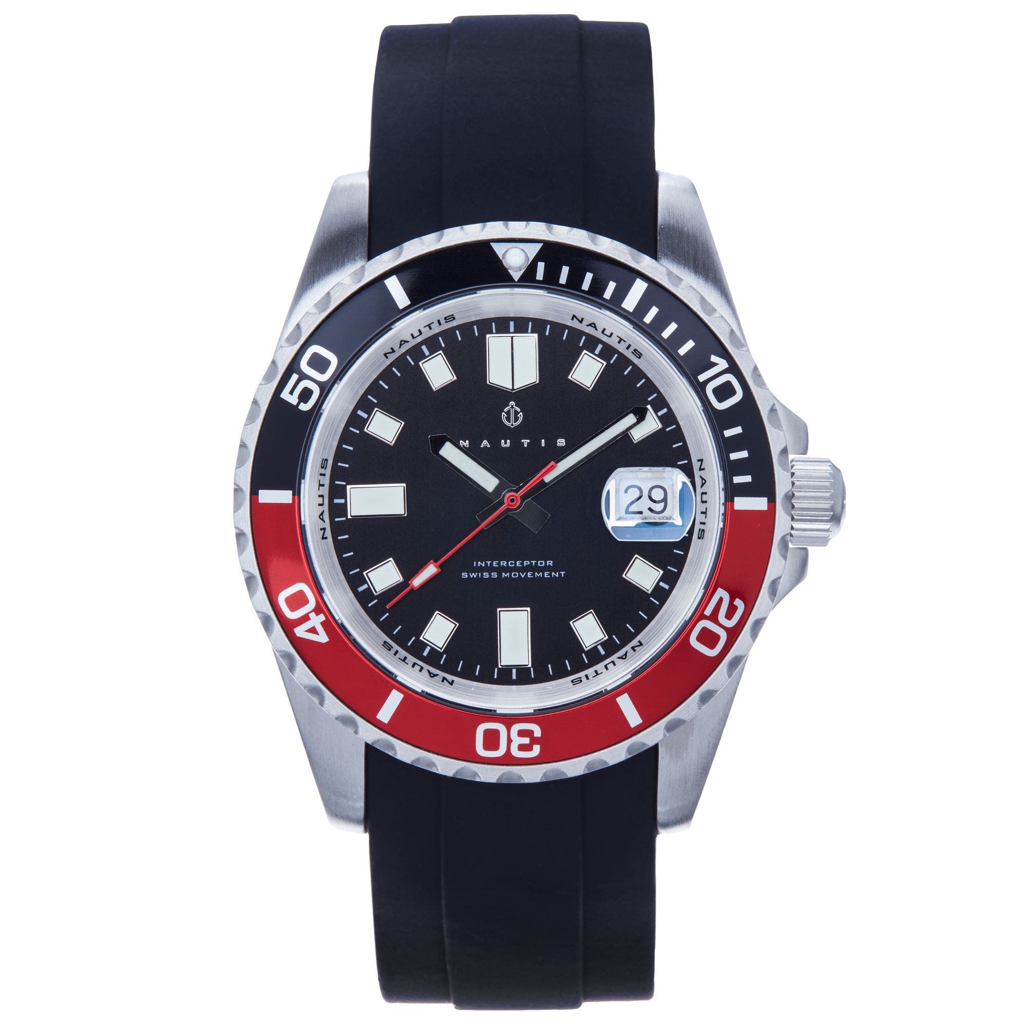 Interceptor Box Set with Interchangable Bands and Date Display (Men ...