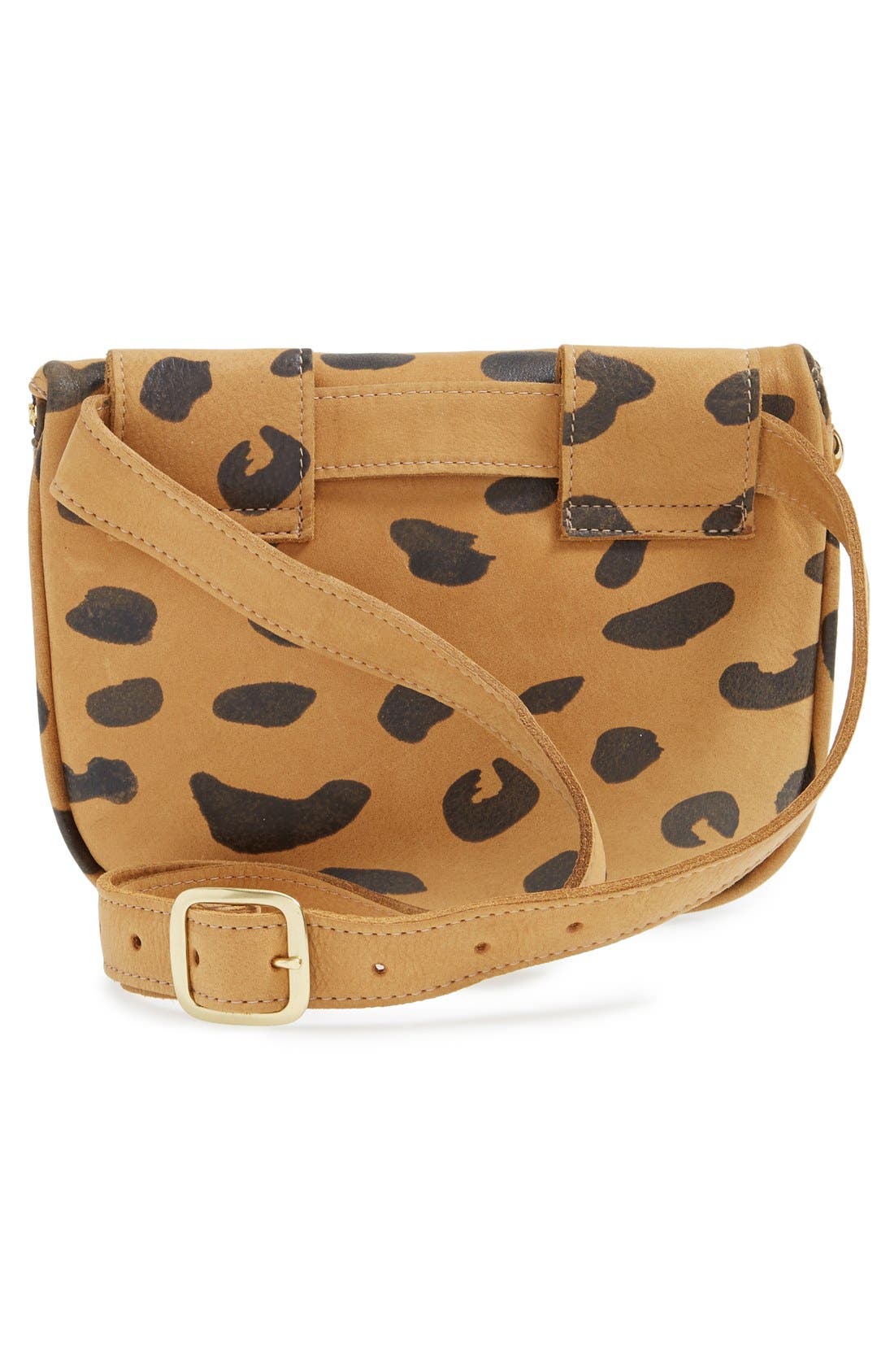 Clare V. 'Fanny Pack' Jaguar Print Leather Belt Bag, Alternate, color, 