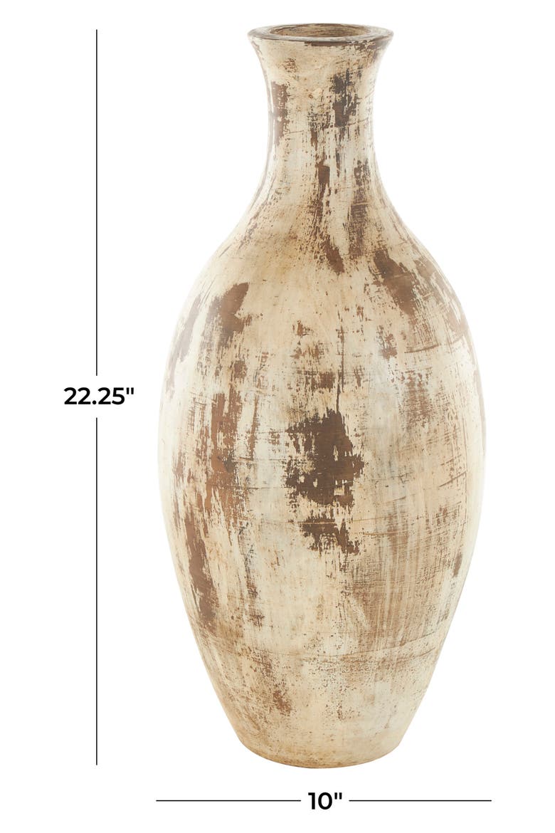 Brown Ceramic Vase, Alternate, color, BROWN
