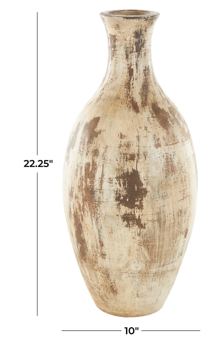 GINGER BIRCH STUDIO Brown Ceramic Vase, Alternate, color, Brown