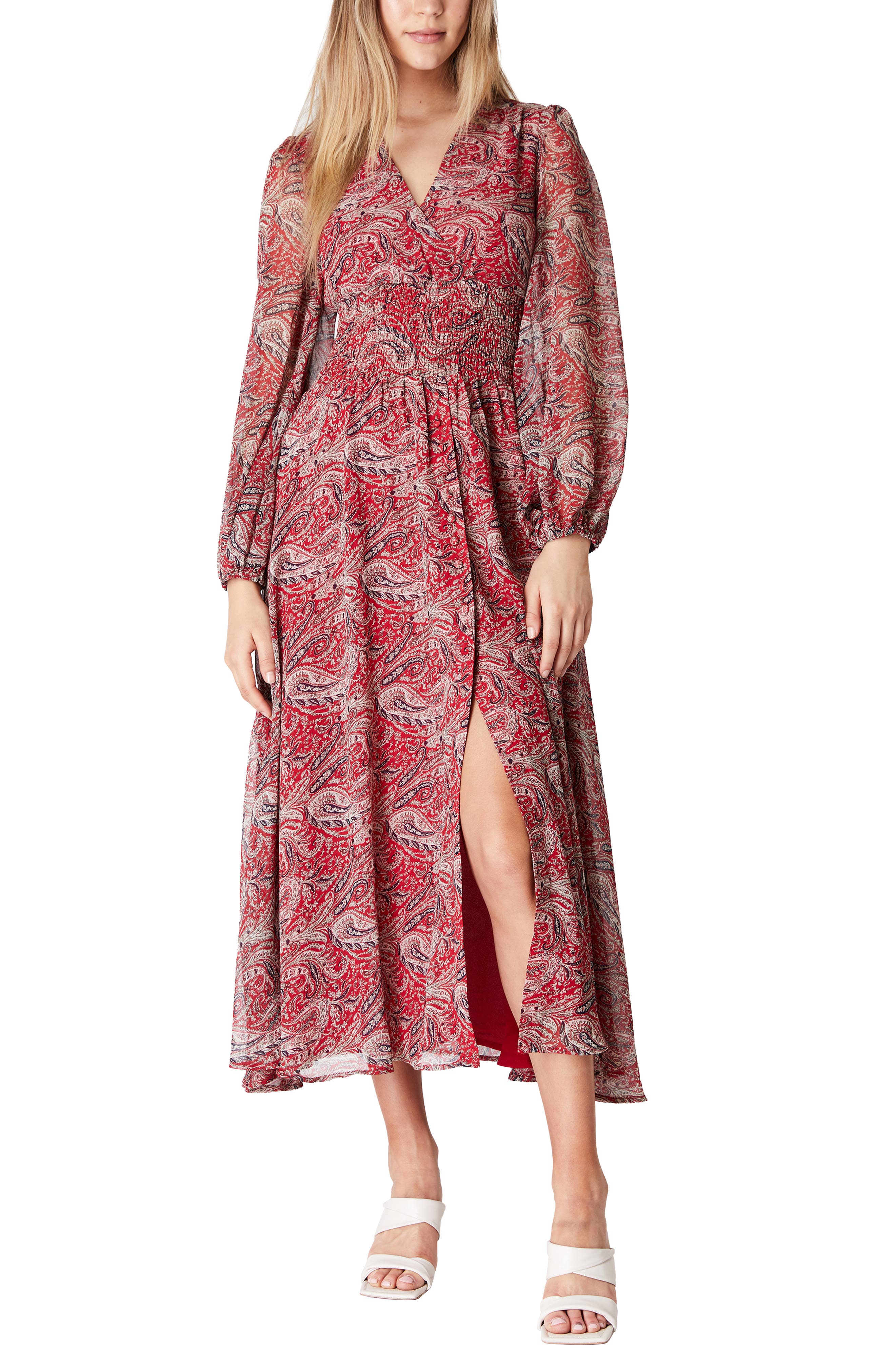 Bardot Mara Long Sleeve Maxi Dress (Women) | Nordstrom