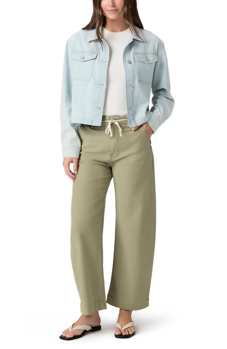 PAIGE Natalia Crop Denim Shacket, Alternate, color, Windward