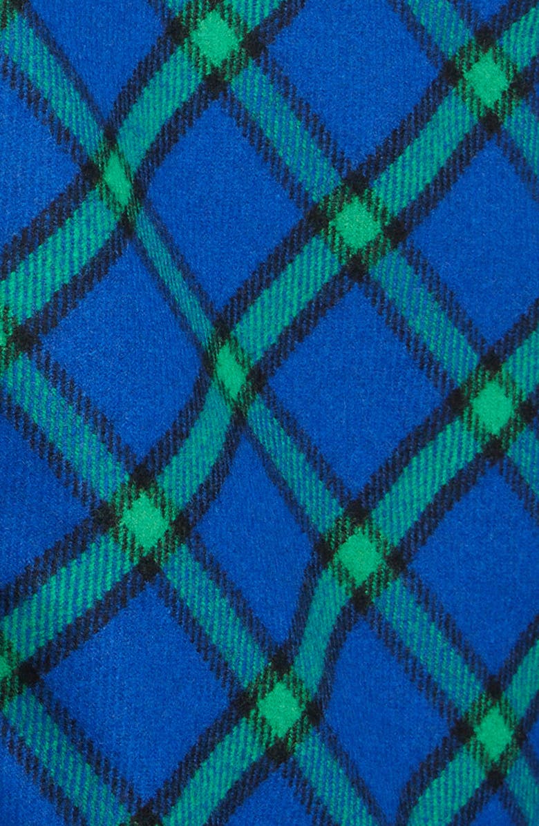 Versace Tartan Print Wool Blend Flannel Shirt Jacket, Alternate, color,