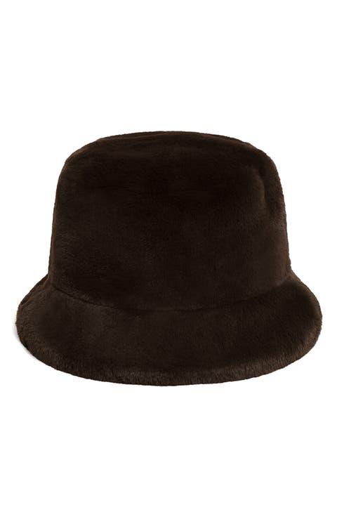 Amara Pluche™ Faux Fur Bucket Hat