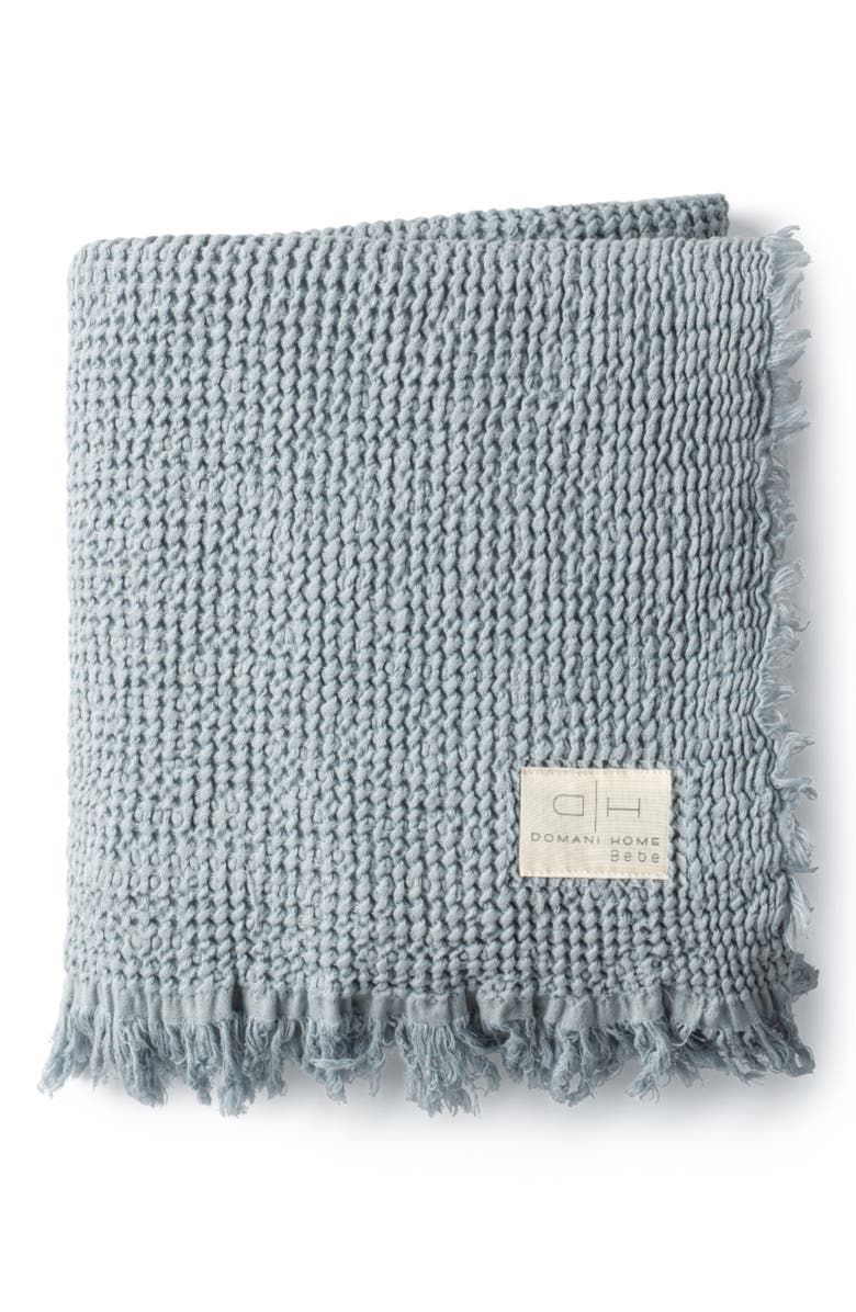 Domani Home Waffle Cotton Muslin Baby Blanket, Main, color,
