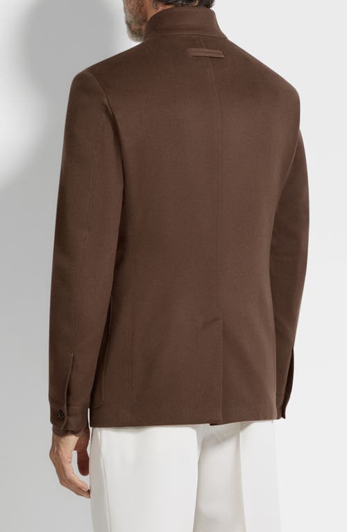 Zegna Oasi Cashmere Il Conte Jacket In Brown