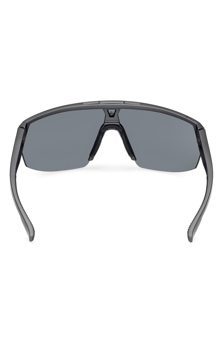 adidas 00mm Shield Sunglasses, Alternate, color, Matte Black / Smoke