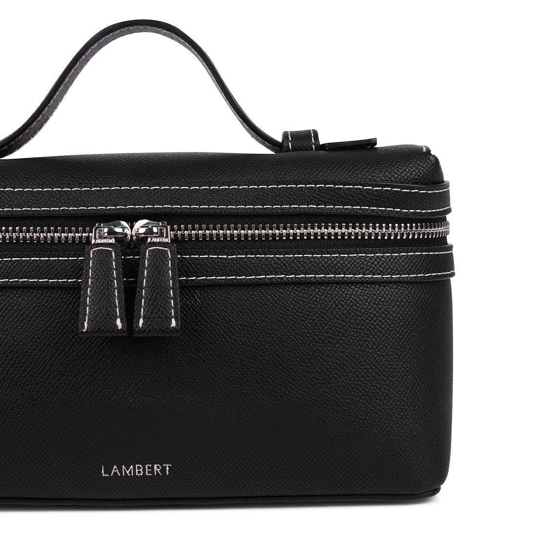 Lambert Elane - Vegan Leather Handbag, Alternate, color, Black