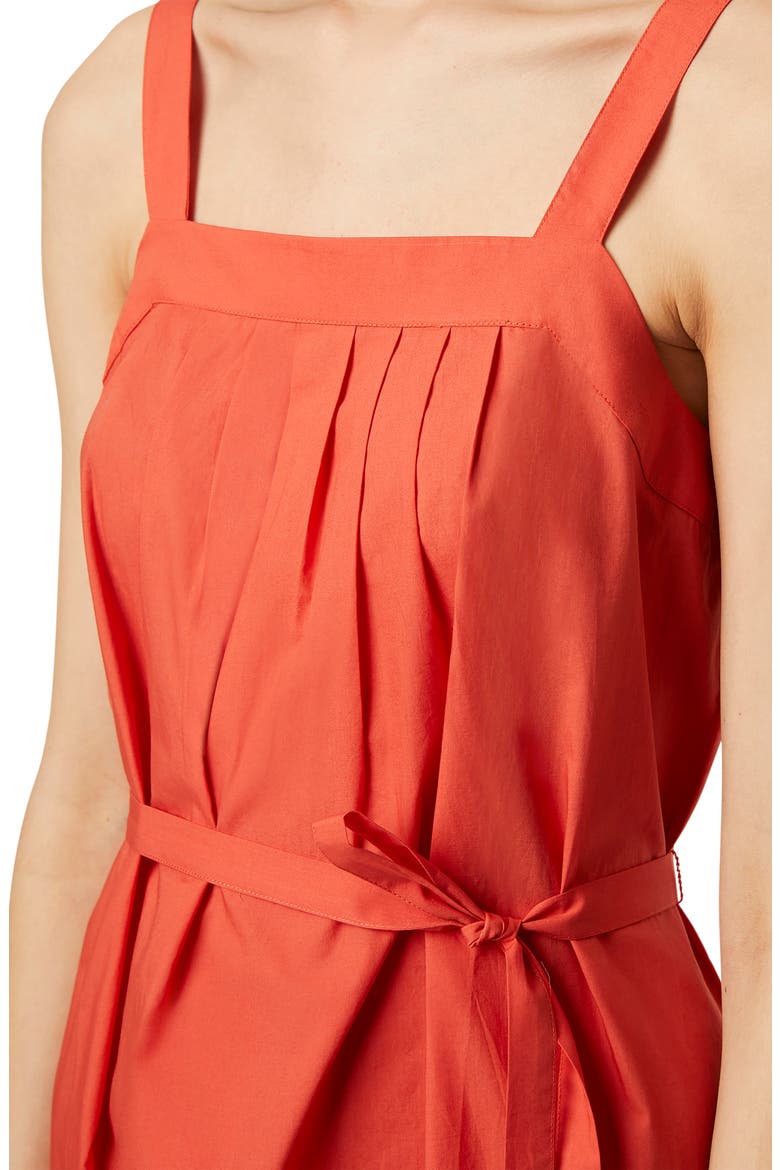 Harmony Cotton Trapeze Dress, Alternate, color, VINTAGE RED