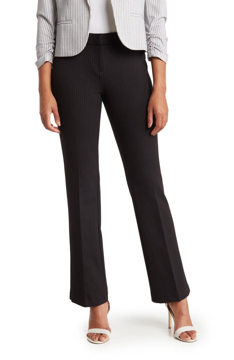 Amanda & Chelsea Pinstripe Slim Knit Pants, Main, color, 