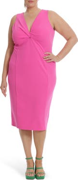 Donna Morgan Front Twist Midi Dress