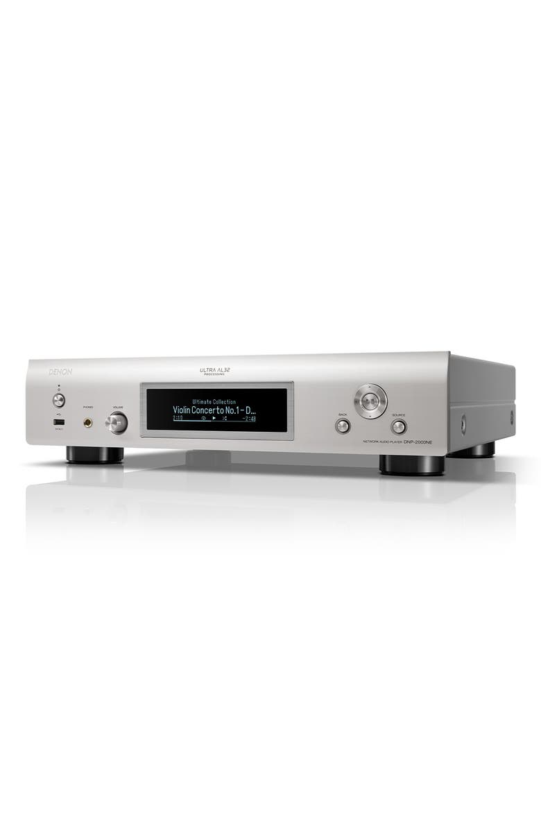 Denon DNP-2000NE Network Player with Ultra AL32 Processing and HEOS Built-In, Alternate, color, Silver