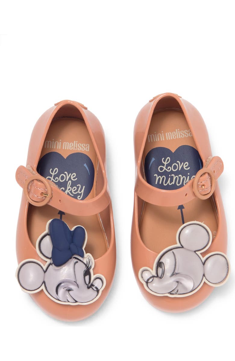 Mini Melissa Sweet Love + Mickey & Friends Mary Jane Flat, Alternate, color,