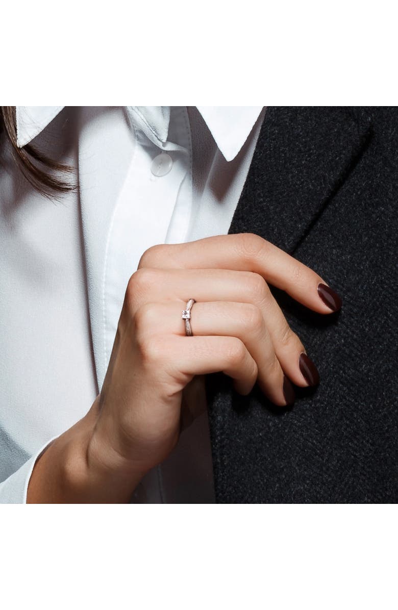 Julianna B. Crated White Sapphire & Diamond Ring, Alternate, color, Sterling Silver