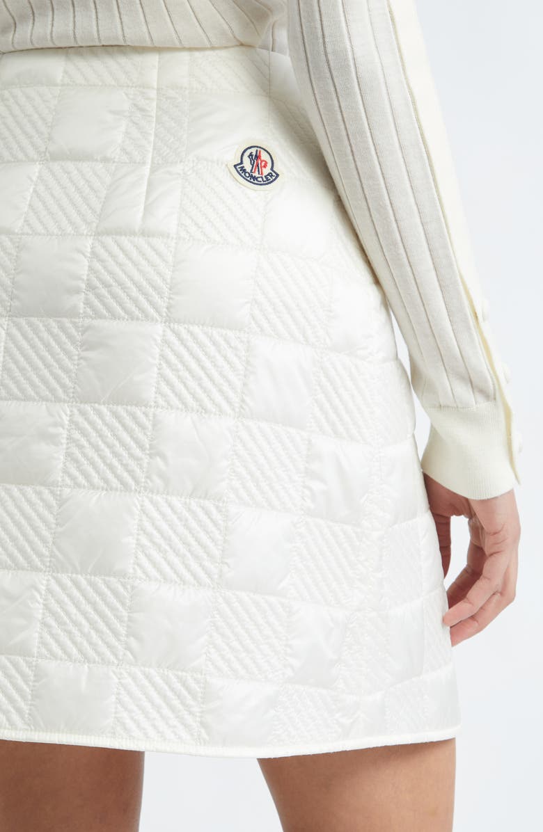 Moncler Quilted Nylon Miniskirt, Alternate, color, 