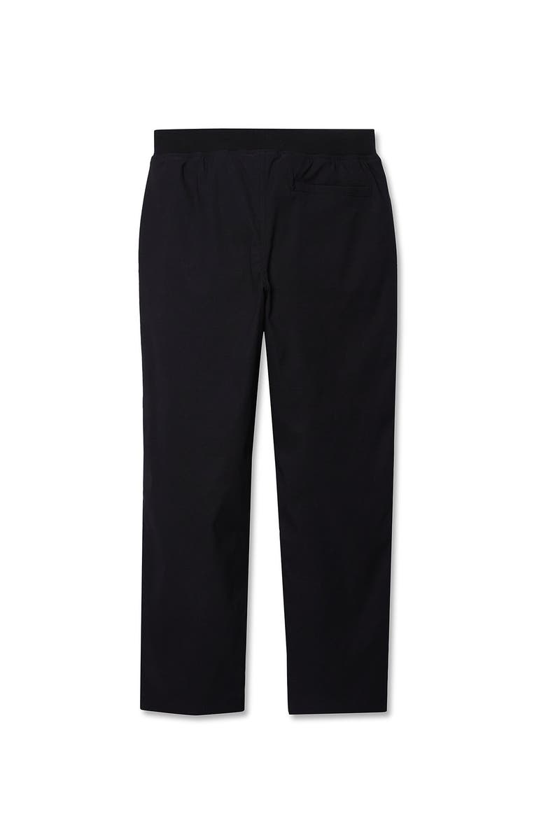Lands' End Boys Iron Knee Stretch Lined Rib Waist Pants, Alternate, color, True Black