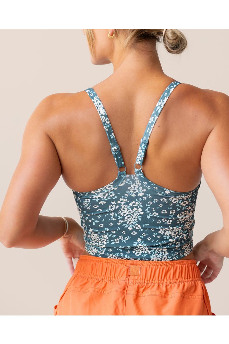 Longline Bra, Alternate, color, Wild Flower