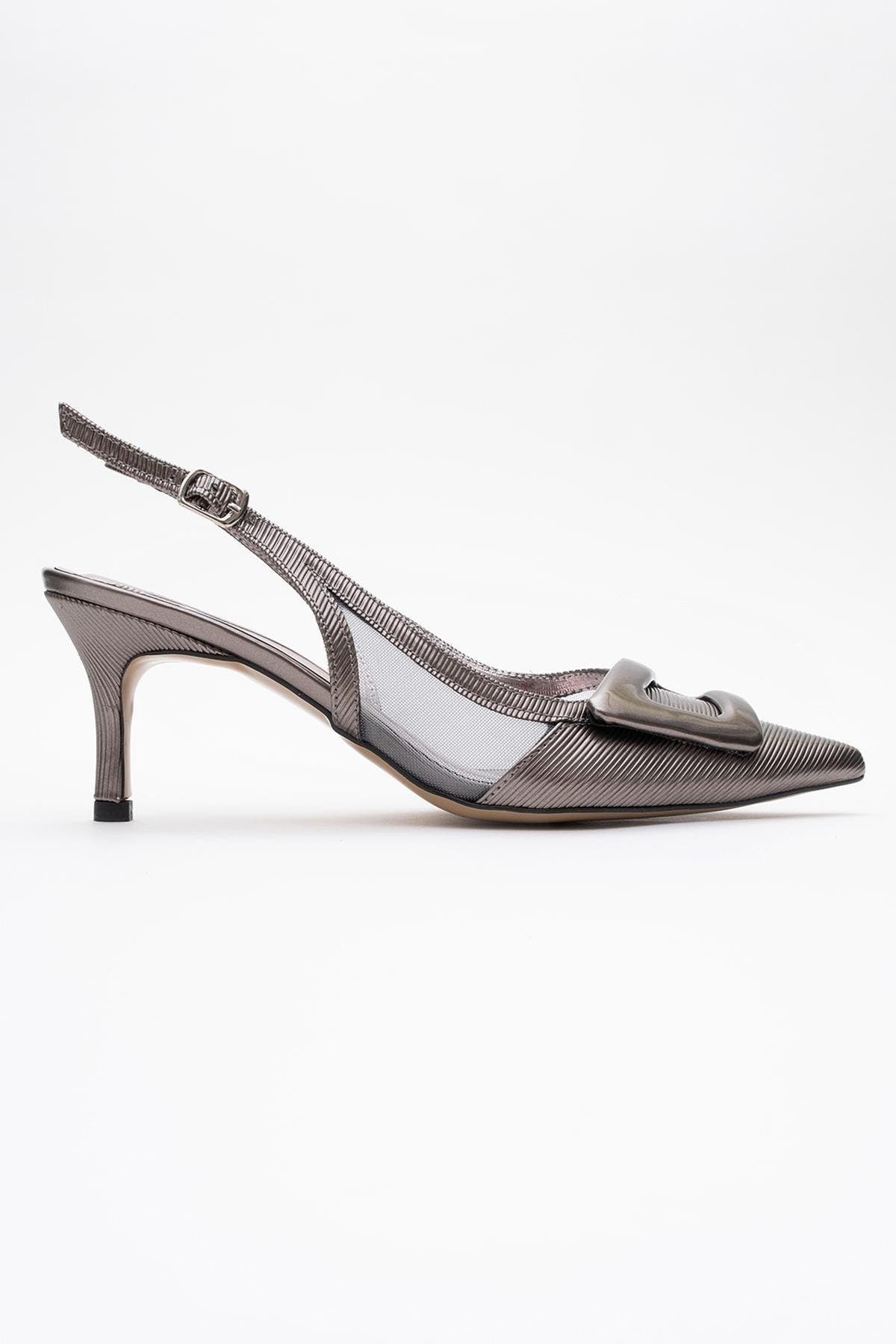 Prologue Shoes Foley Pointed Toe Slingback Stiletto Pump, Alternate, color, Platinum