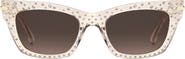Stuart Weitzman 52mm Gradient Cat Eye Sunglasses