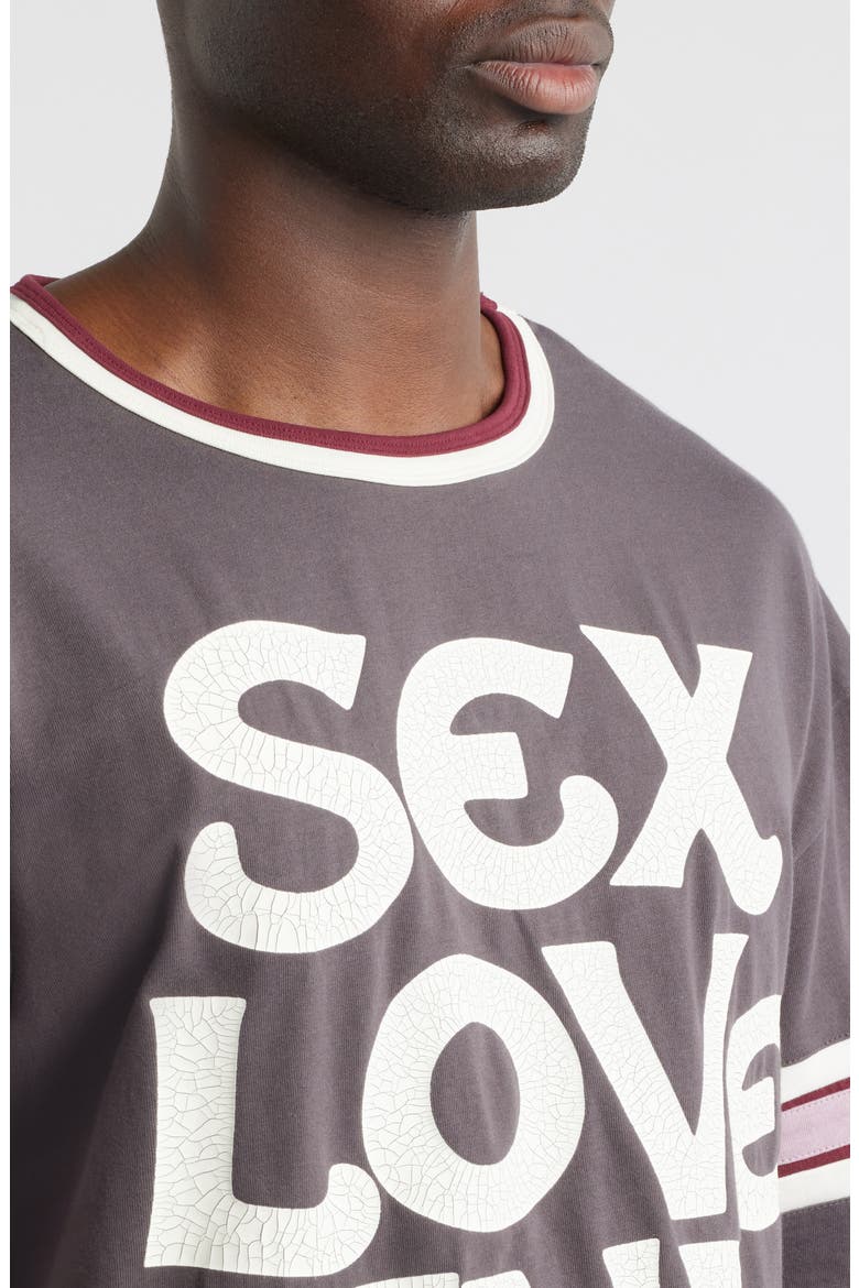 Sex, Love & Diet Oversize Graphic T-Shirt, Alternate, color, VINTAGE BLACK/DUSTY ROSE