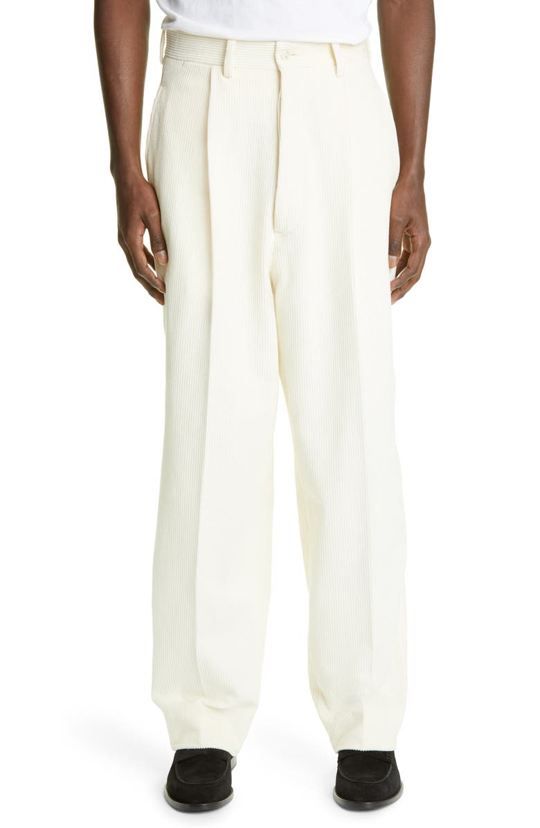 CONNOR MCKNIGHT Pleated Corduroy Trousers, Alternate, color, 