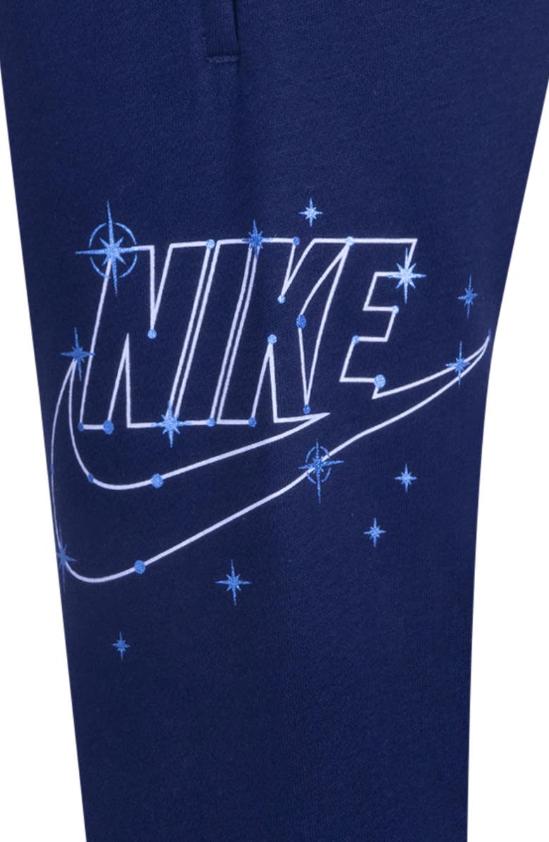Nike Kids' Shine Logo Sweatpants, Alternate, color, Midnight Navy