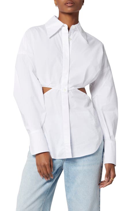 Alya Cutout Button-Up Shirt