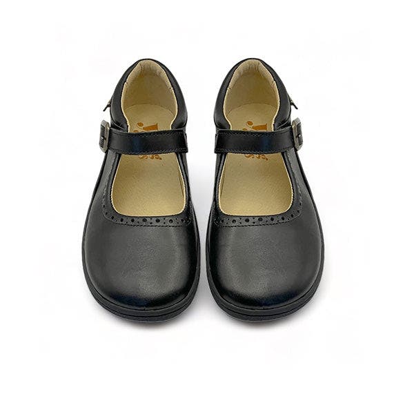 Young Soles Holly Barefoot Kids Mary Jane Shoe, Alternate, color, Black