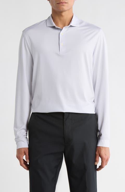 Long Sleeve Knit Golf Polo