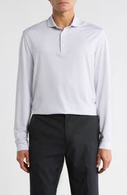 Greg Norman Long Sleeve Knit Golf Polo