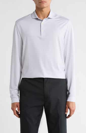 Greg Norman Long Sleeve Knit Golf Polo