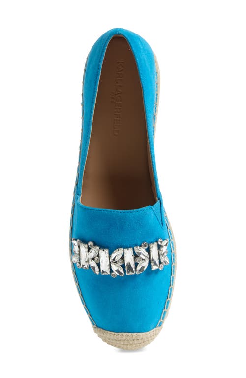 Karl Lagerfeld Paris Mari Platform Espadrille In Luxe Blue