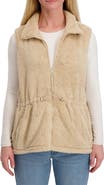 Lucky Brand Faux Shearling Zip Front Vest