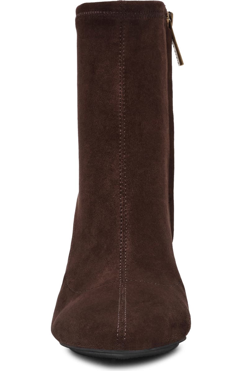 Anne Klein Reese Pointed Toe Boot, Alternate, color, Chocolate