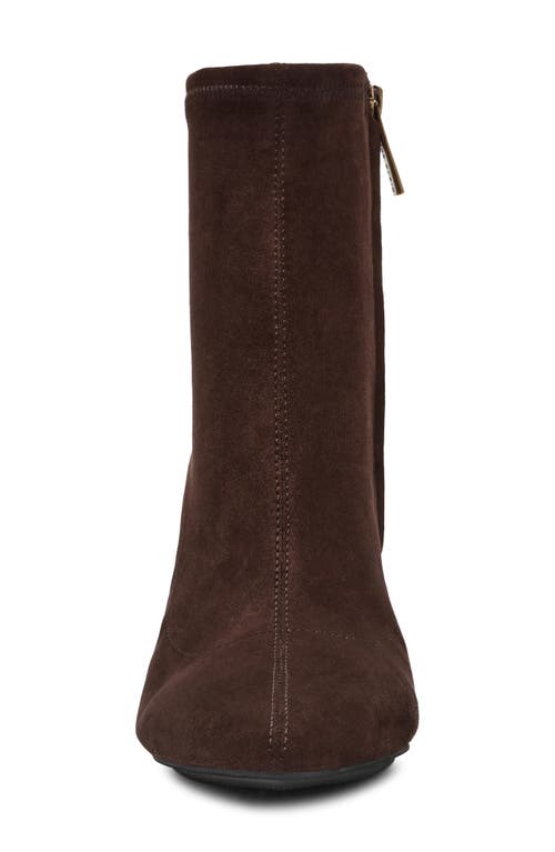 Anne Klein Reese Pointed Toe Boot In Brown