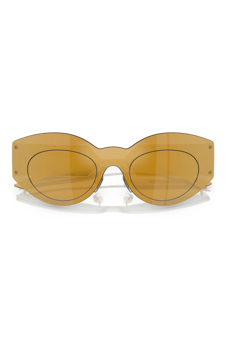 44mm Irregular Sunglasses, Alternate, color, GOLD MIRROR