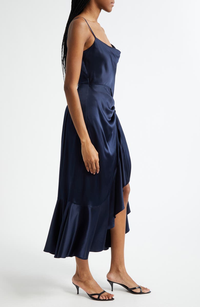 Cinq à Sept Vivienda Silk Dress, Alternate, color, Navy