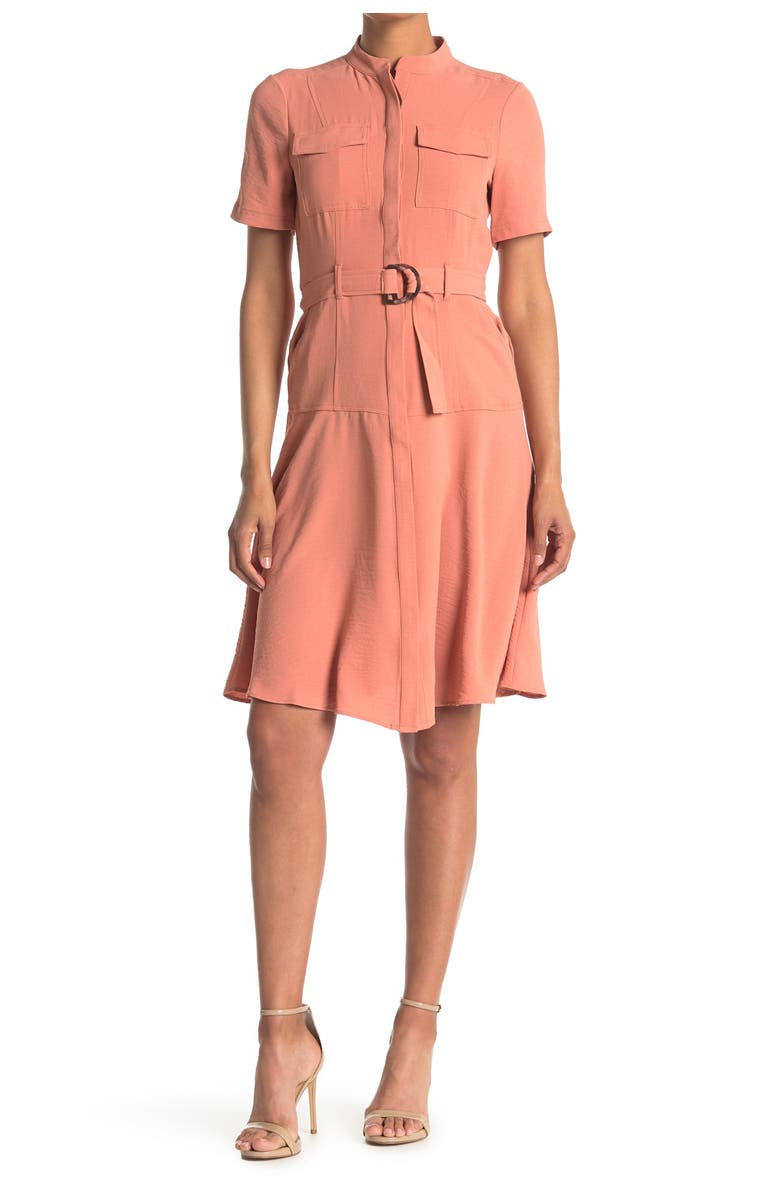London Times Air Flow Crepe Utility Dress, Main, color,