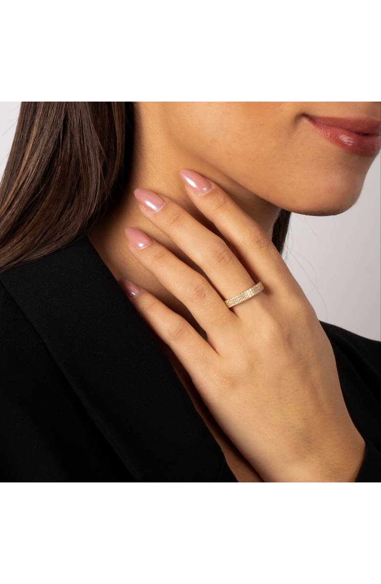 BY ADINA EDEN Pave Triple Row Eternity Band Ring, Alternate, color, 