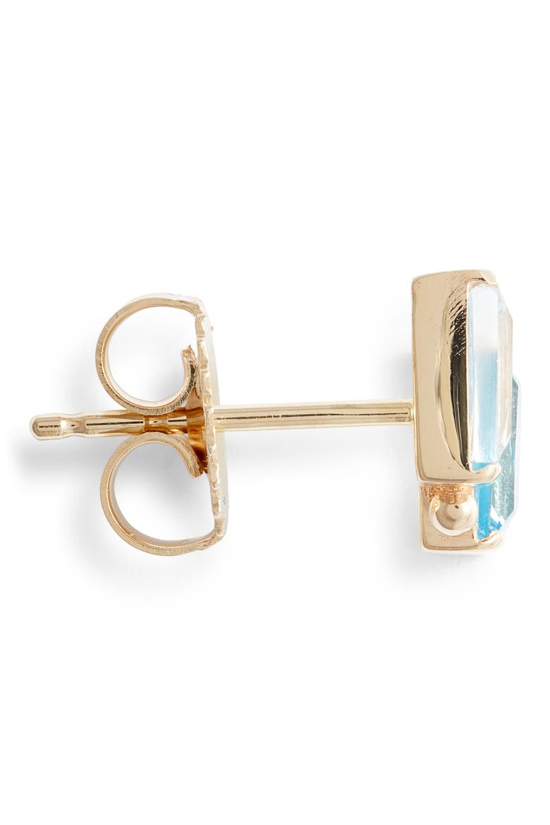 Cléo Duo Stud Earrings, Alternate, color, SWISS BLUE TOPAZ