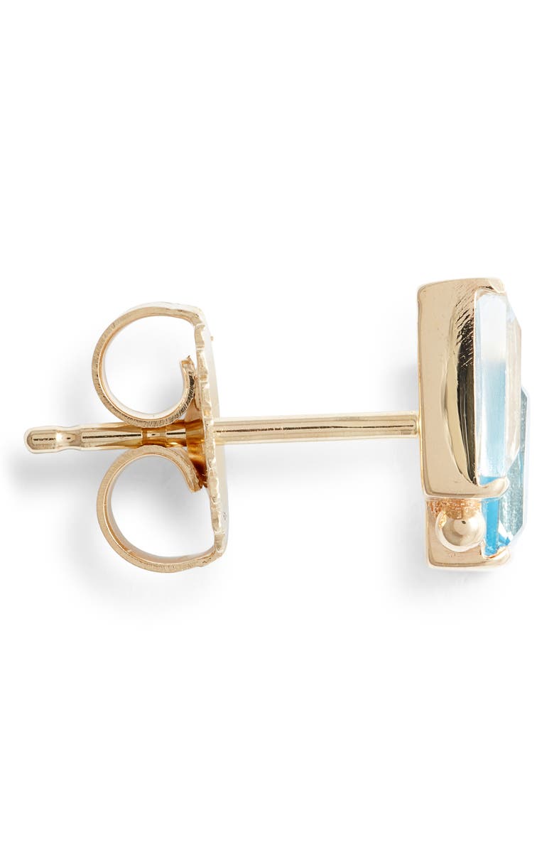 Anzie Cléo Duo Stud Earrings, Alternate, color, Swiss Blue Topaz