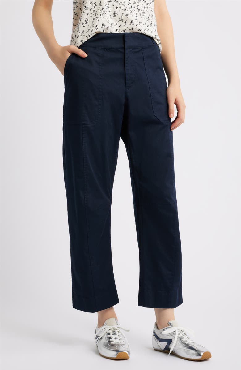 rag & bone Anita Stretch Cotton Ankle Pants, Main, color, Salute