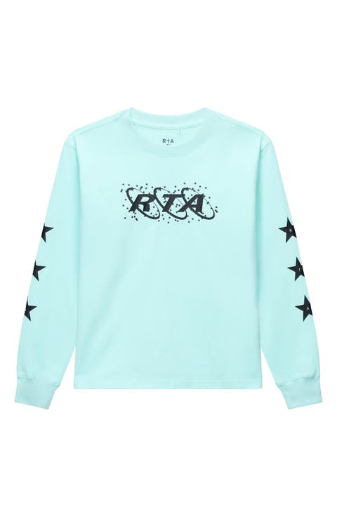 Kids' Hollis Long Sleeve Cotton Graphic T-Shirt (Little Kid & Big Kid)