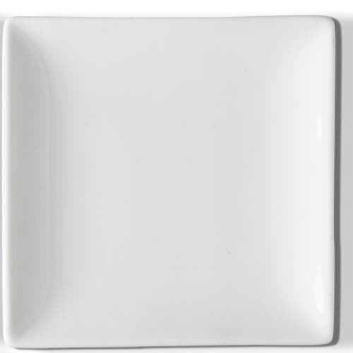 Tag Whiteware Square Plate Set Of Four Porcelain Dinnerware In White