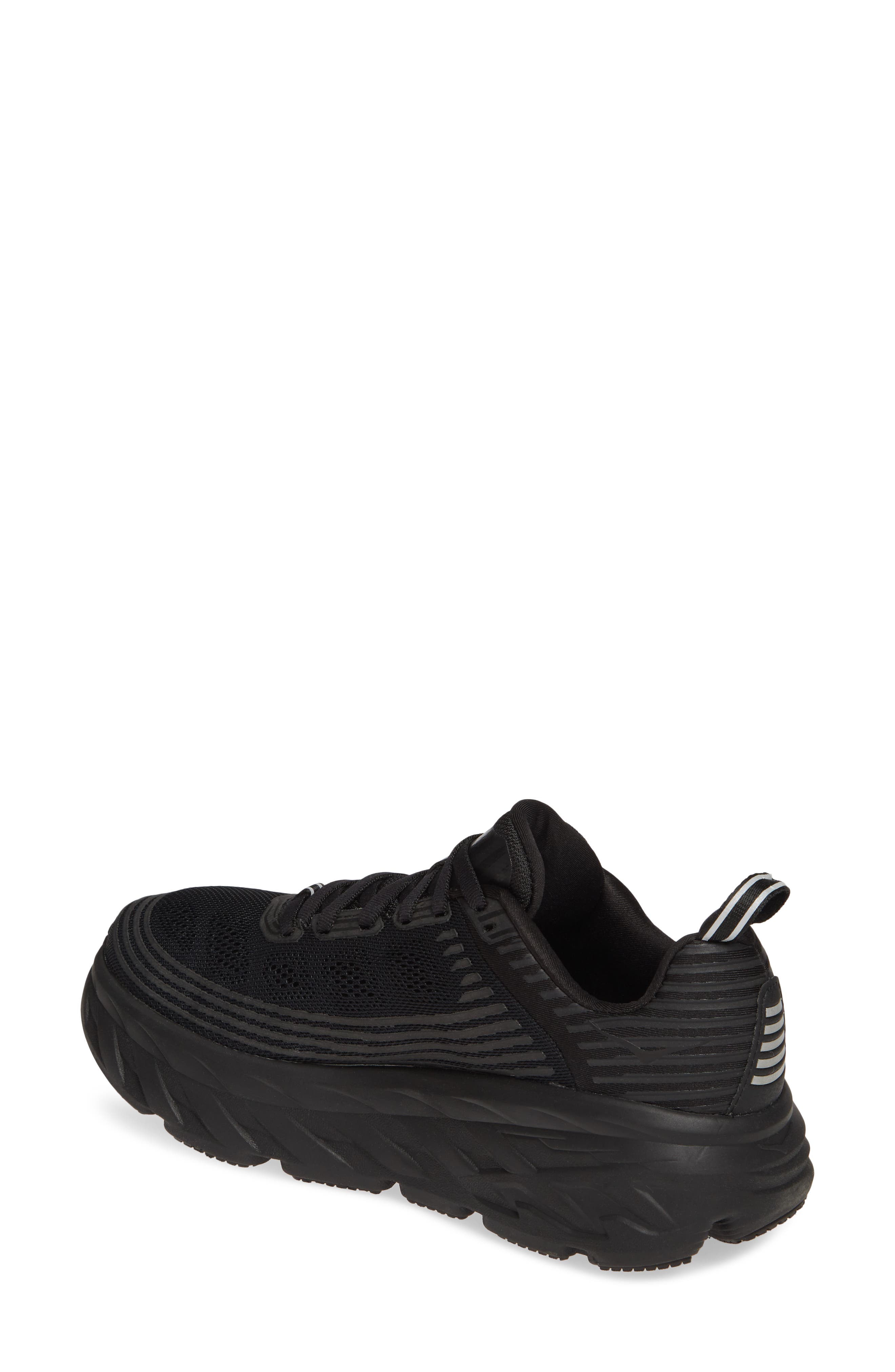 Bondi 6 Running Shoe, Alternate, color, BLACK/ BLACK