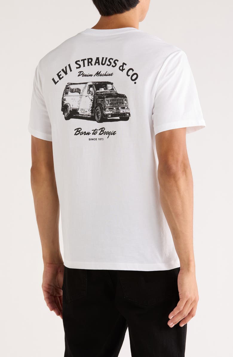 Levi's<sup>®</sup> Short Sleeve Relaxed Cotton T-Shirt, Alternate, color, Boogie Mobile White Plus