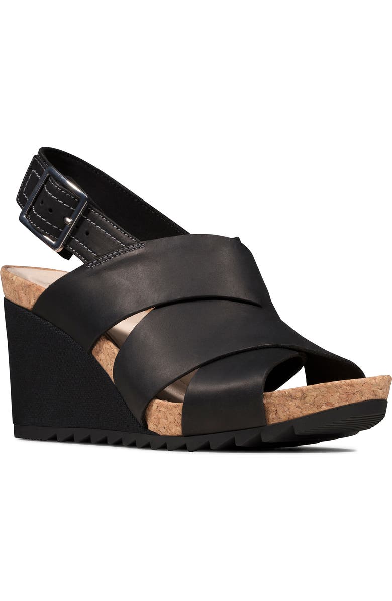 Clarks<sup>®</sup> Flex Platform Wedge Sandal, Main, color,