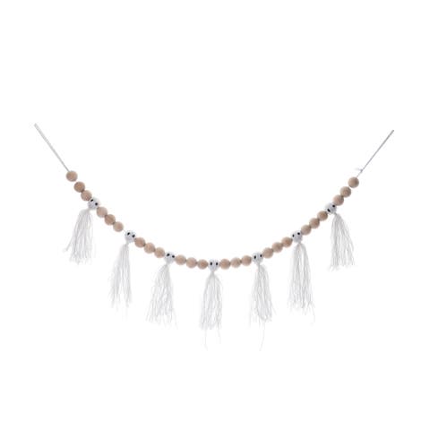 Multicolor Halloween Ghost Tassel Banner for Party Decor