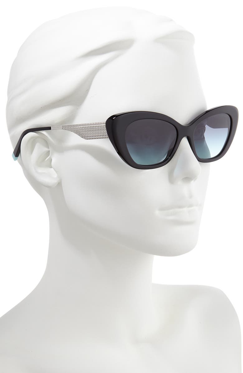 Tiffany & Co. Diamond Point 54mm Gradient Cat Eye Sunglasses, Alternate, color,