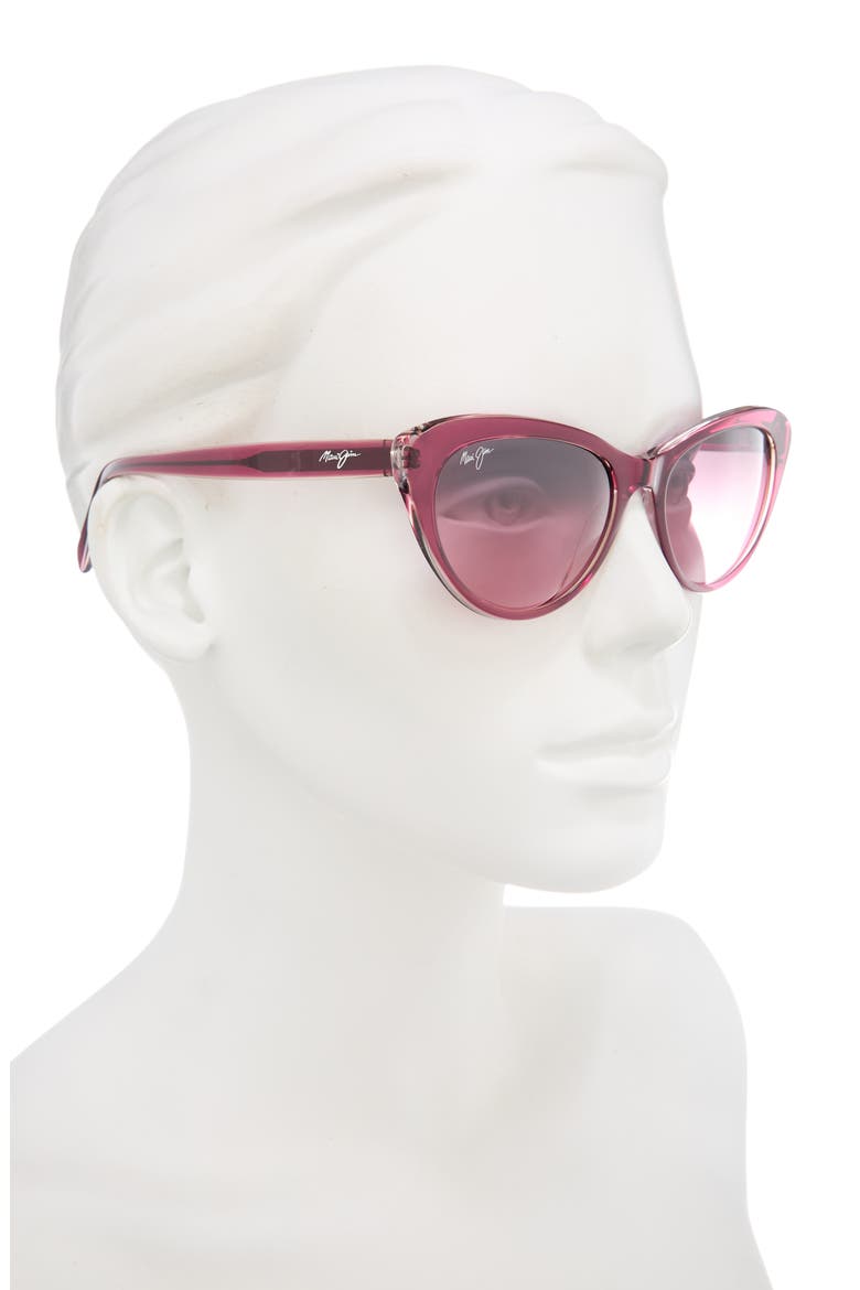 Polarized Cat Eye Sunglasses, Alternate, color, RASPBERRY RASPBERRY ROSE